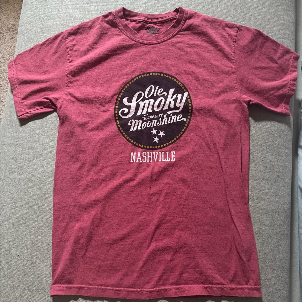 Ole Smoky Moonshine Nashville Faded Red T Shirt Medium Unisex - New Without Tags